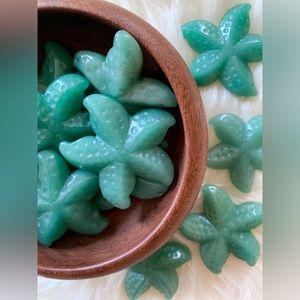 One Green Aventurine Starfish Carving Birthday Gift Green Crystal Carving